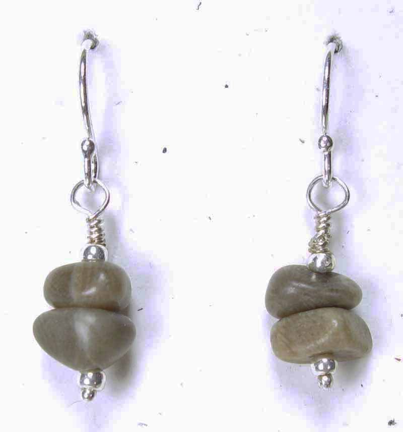 Petoskey Stone Cairn Earring